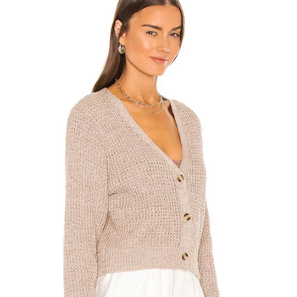 NWT Evereve 100% Cotton Chunky Knit Cardigan